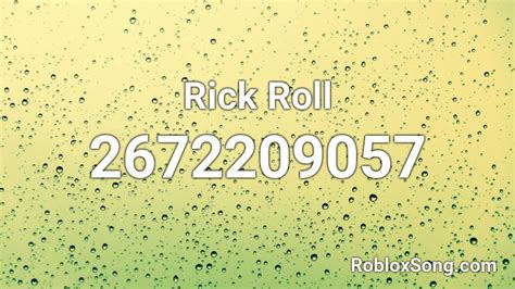 rickroll roblox music id